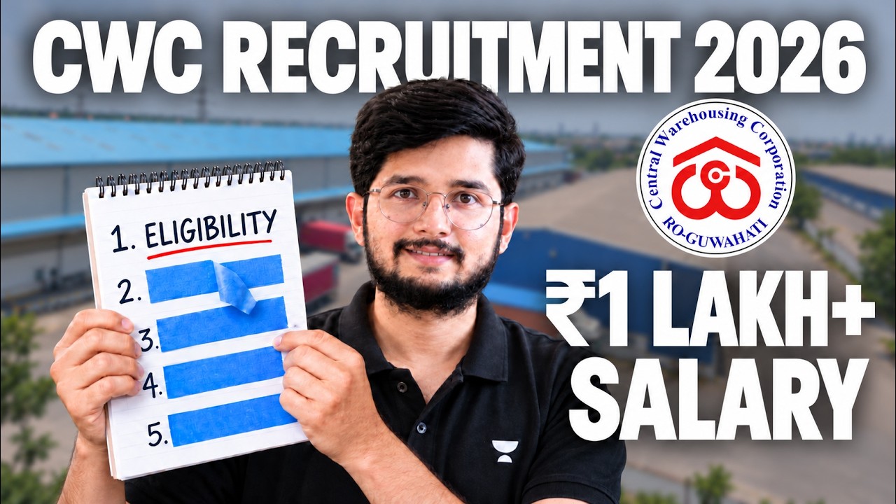 CWC Recruitment 2026 | ₹1 Lakh+ Salary | Eligibility, Posts & Selection Process