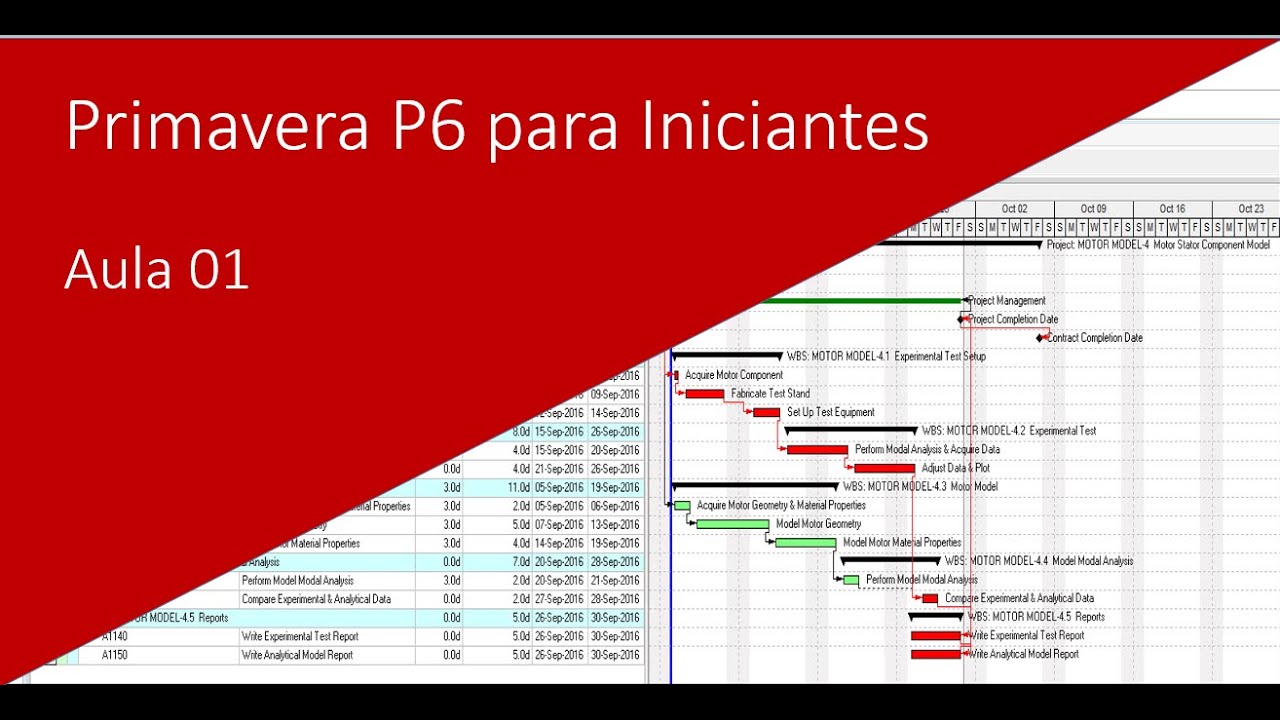 Curso Primavera P6 para Iniciantes: Aula 01 #primaverap6
