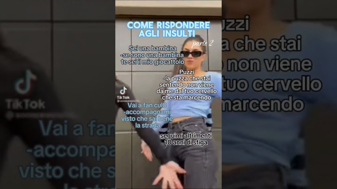 Come rispondere agli insulti 🩵 #edit #viral #insulti #rispetto #capcut #popolare
