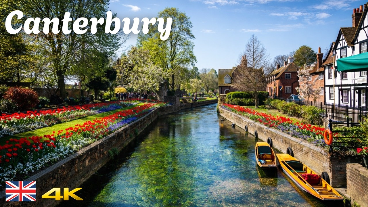 Relaxing Sunday morning walk in Canterbury