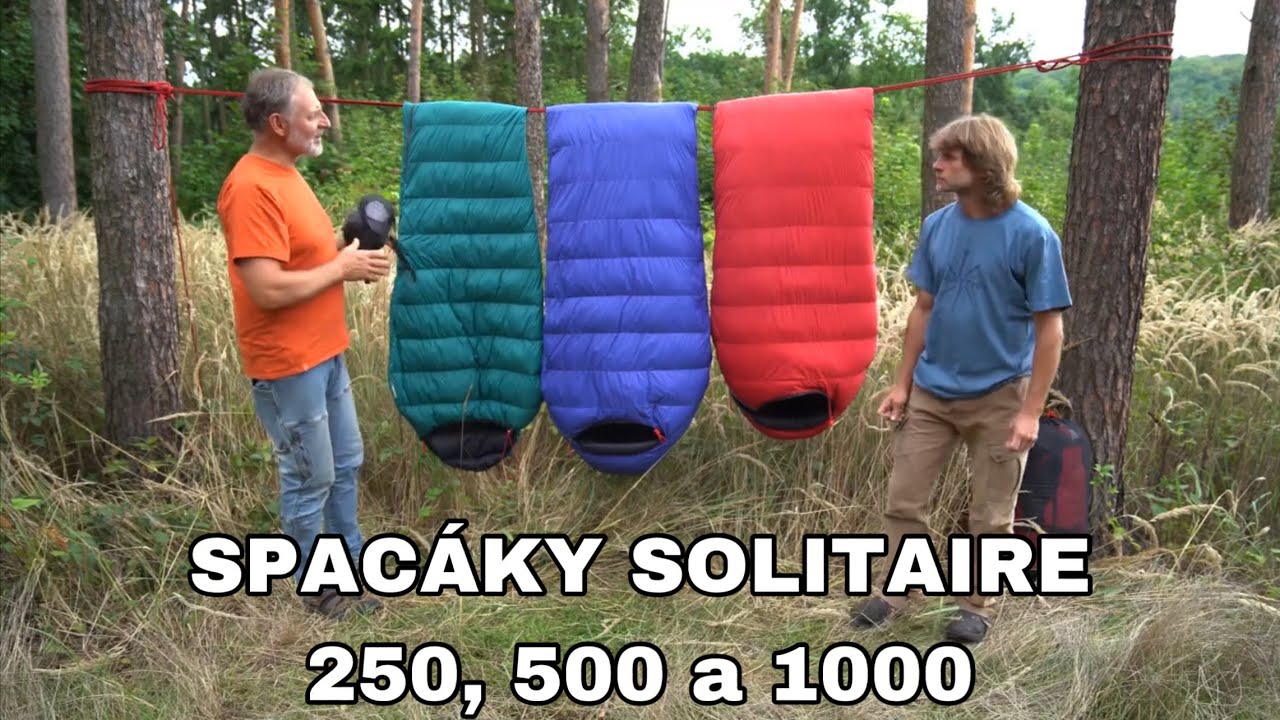 řada spacáků Solitaire (250, 500 a 1000)