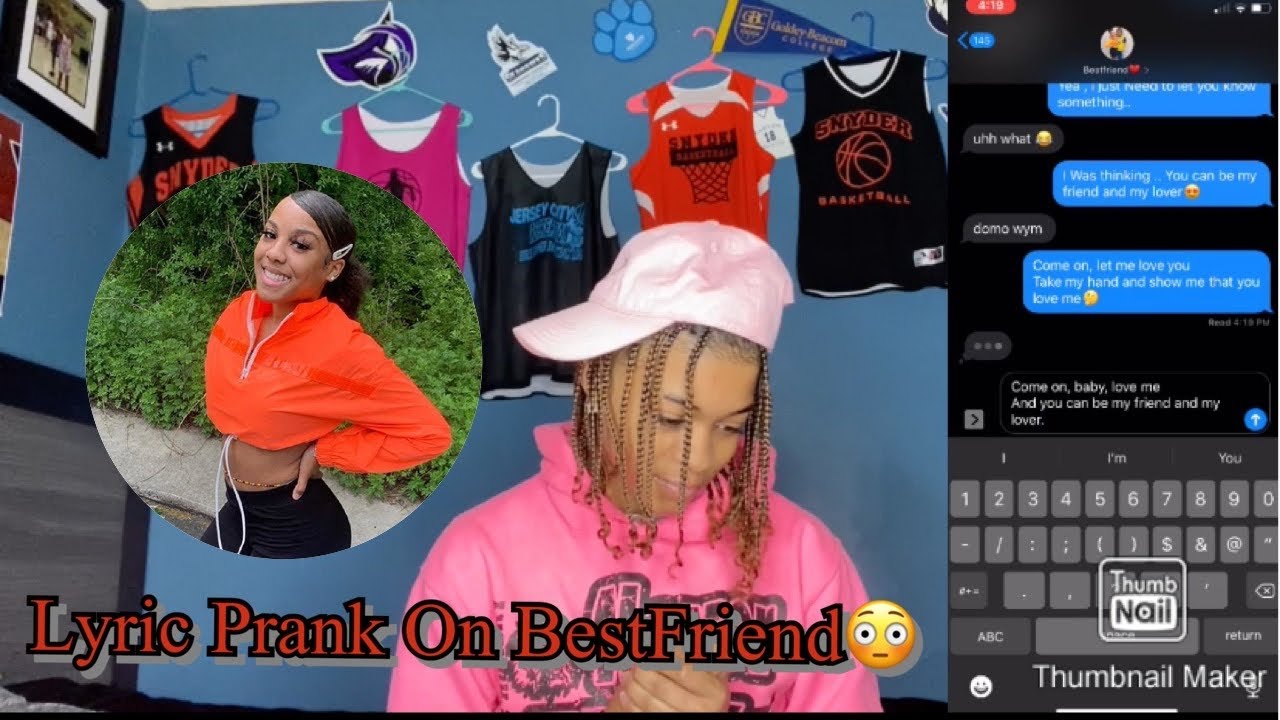 Lyric Prank On Bestfriend 🤘🏽❣️ Jayna (Johnston Twins)