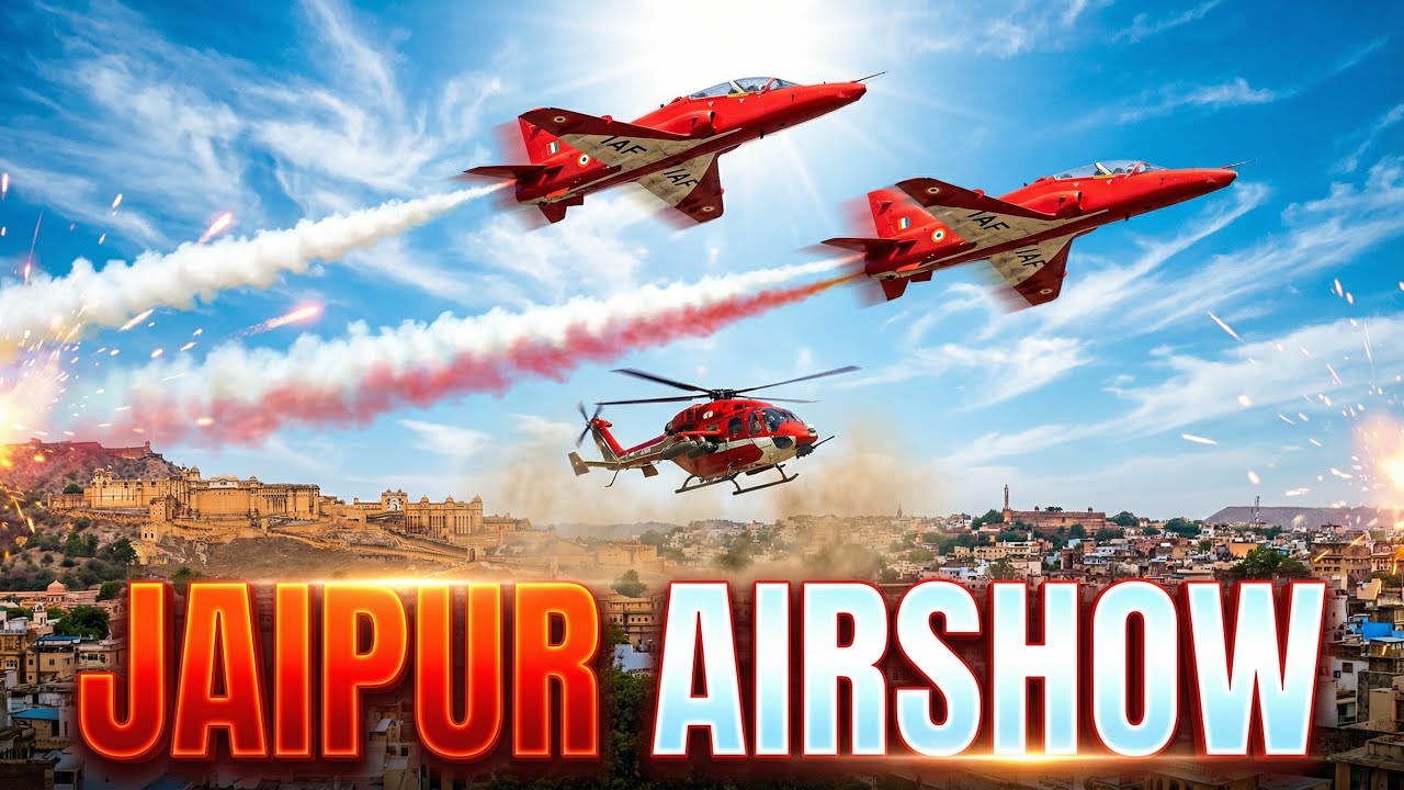 Jaipur Jal Mahal AirShow 2026 ✈️ Fighter Jet & Helicopter Power Show | Full Sky Action