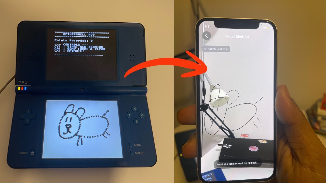 DSi Homebrew - Augmented Reality Animation via Spring Boot & Flask/Gemini