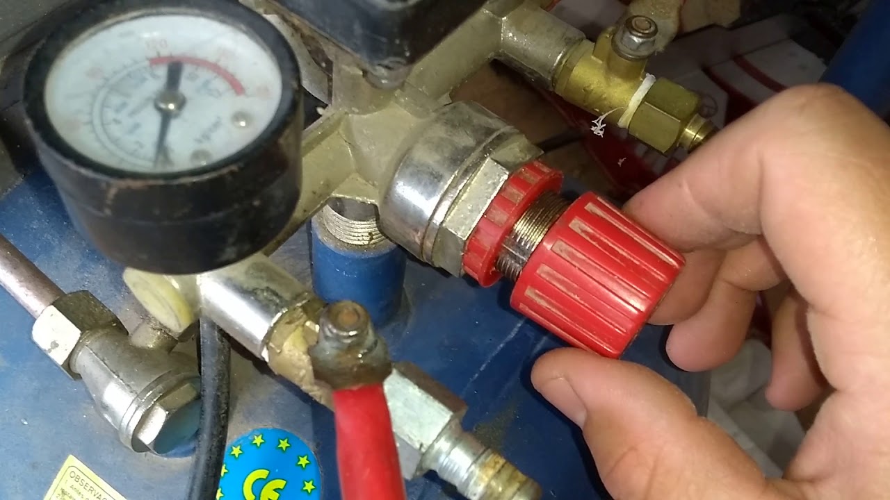 #compresor | como regular la presión de salida del aire comprimido