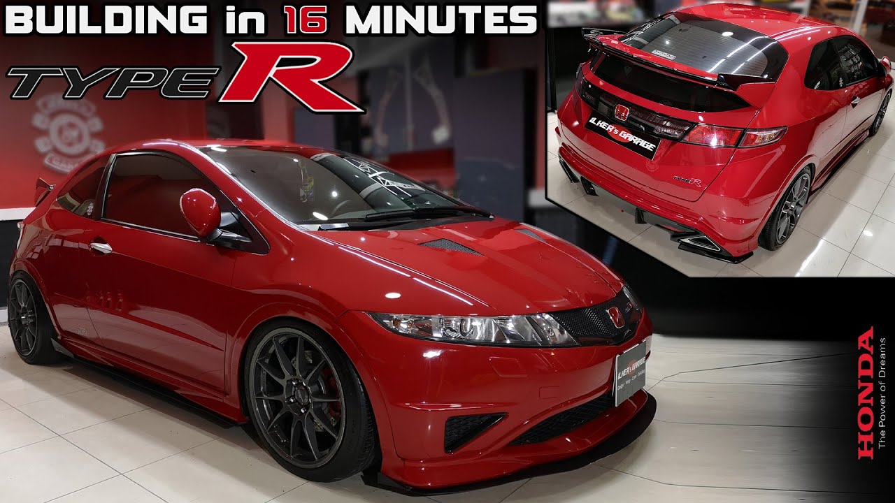 Honda Civic FN2 TypeR // Строится за 16 минут!
