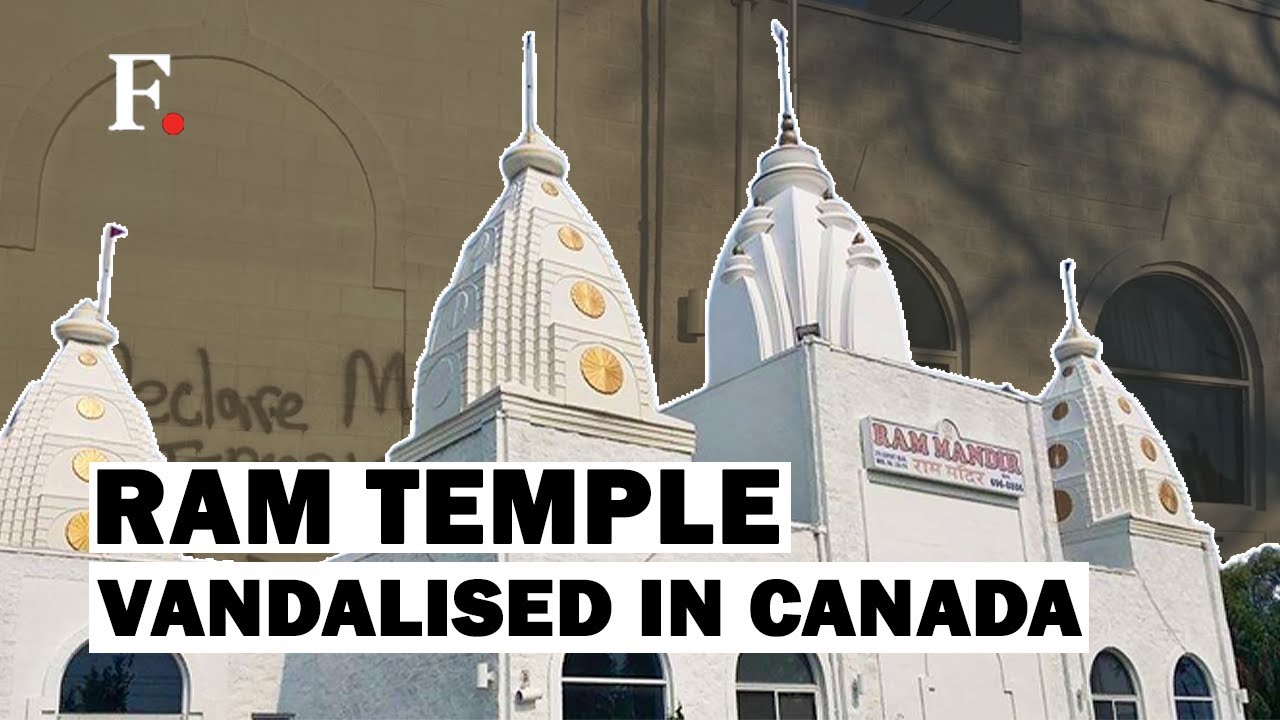 Ram Temple Vandalised With Anti-India Graffiti in Canada&rsquo;s Mississauga