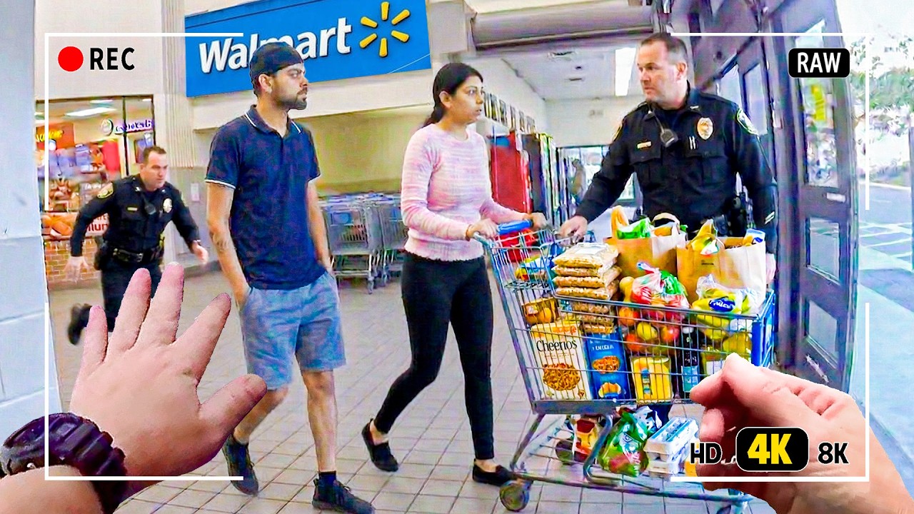 Tourist Acts Like Shopping at Walmart Is Free | Walmart Shoplifter Arrest