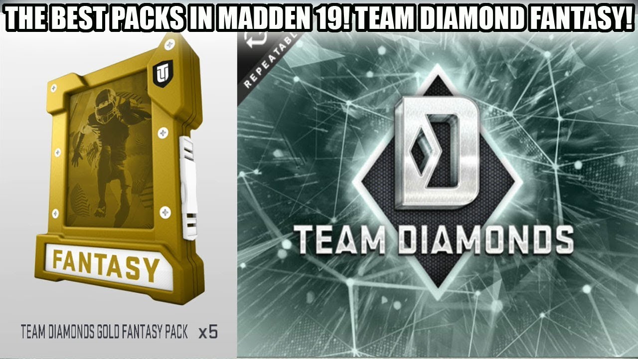 THE BEST PACKS IN MADDEN 19! TEAM DIAMOND FANTASY PACKS! | MADDEN 19 ULTIMATE TEAM