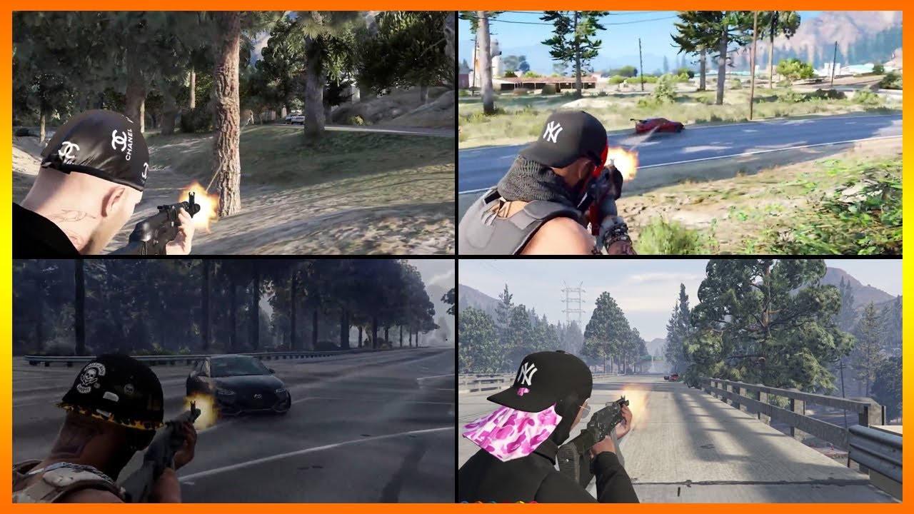 Gulag Gang vs RUST Shootout Around Grandma's Day 3 WAR (multiple pov) | Nopixel GTA RP