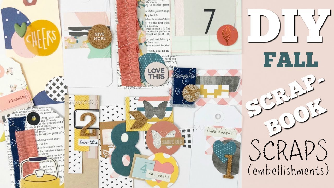 DIY (Fall) Embellishments | using SCRAPS!