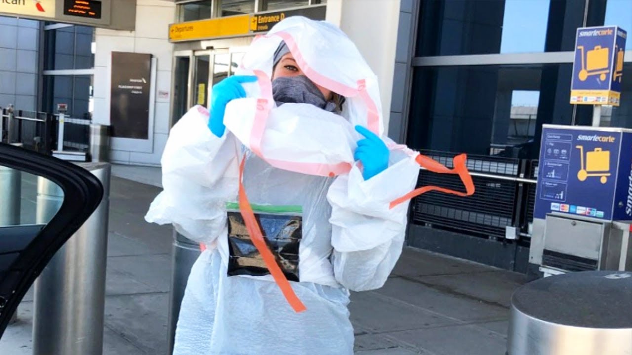 The Trash Bag Hazmat Suits Some People Wear on Flights