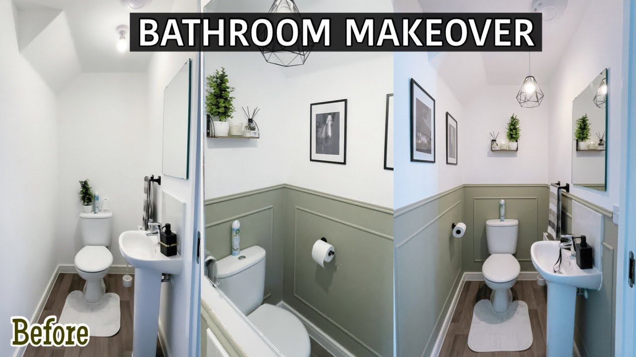 EXTREME SMALL BATHROOM MAKEOVER | Decorate with me