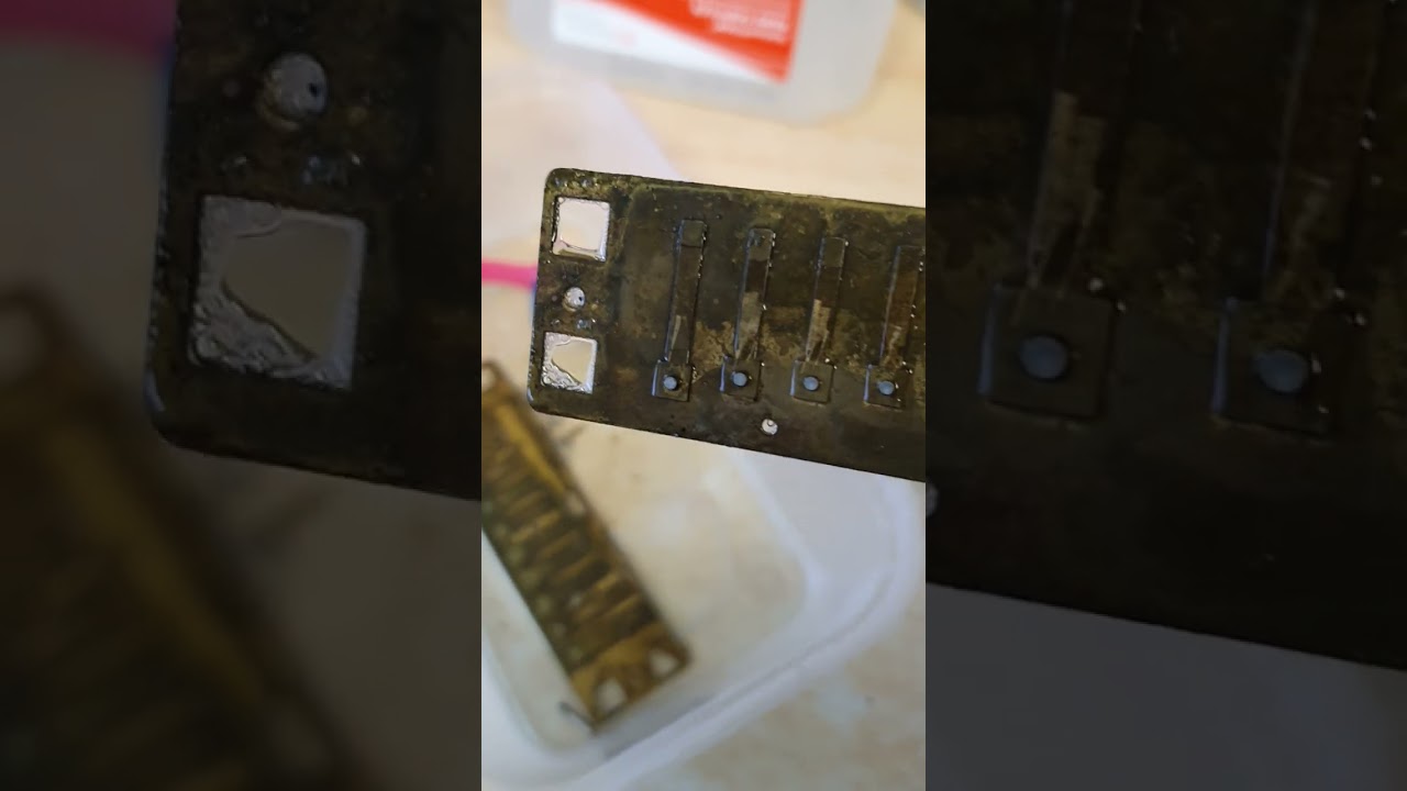 How to Clean & restore, salvage an old used harmonica with brass reed plates. Lee oskar. part 1