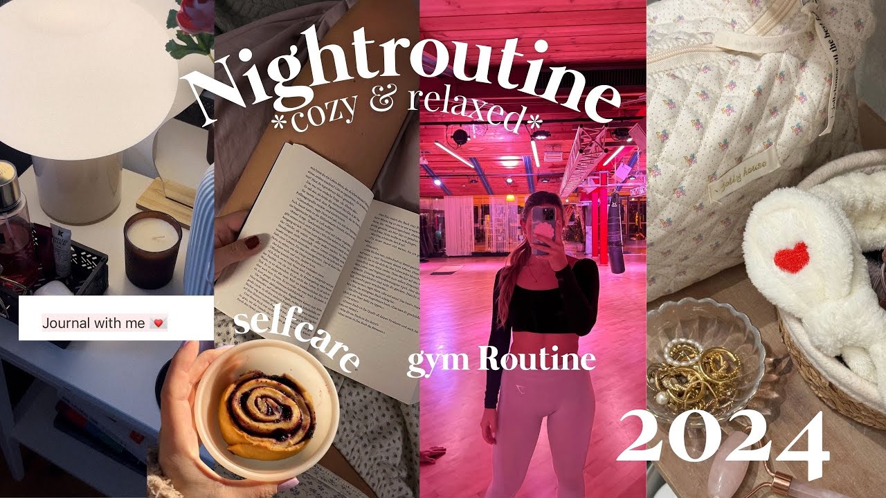 COZY & REALISTISCHE ABENDROUTINE (2024) // Fitnesstraining, Journaling (wie genau), lesen, kochen