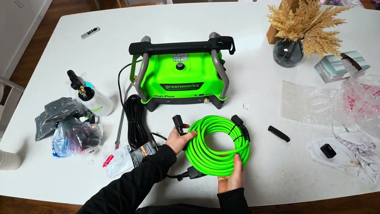 Greenworks 1.8 GPM Pressure Washer Unboxing | Best for Car Washing?