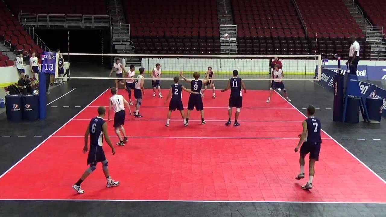 Zach Hendrickson 2017 Libero #3 (in navy) USAV Stripes vs. White Set 2