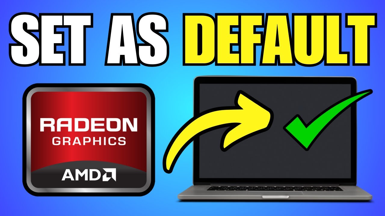 Как сделать видеокарту AMD видеокартой по умолчанию (переключить графический процессор)