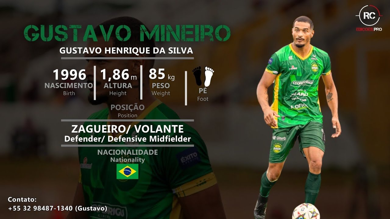 Gustavo Mineiro - Zagueiro / Volante (Defender / Defensive Midfielder) - 2025
