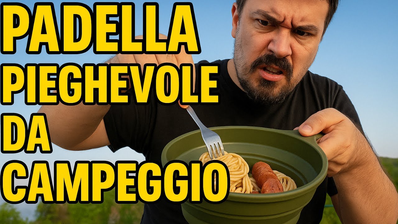 Pentola pieghevole per campeggio