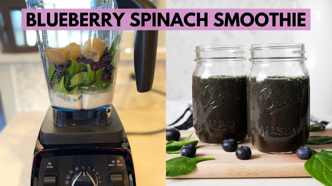 Blueberry Spinach Smoothie Recipe + My NEW VITAMIX Blender!