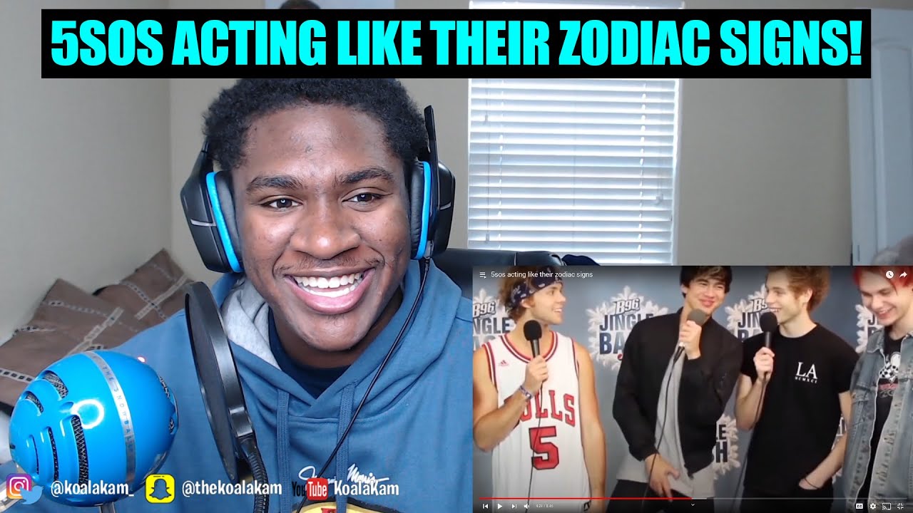 Reacting To 5sos acting like their zodiac signs!