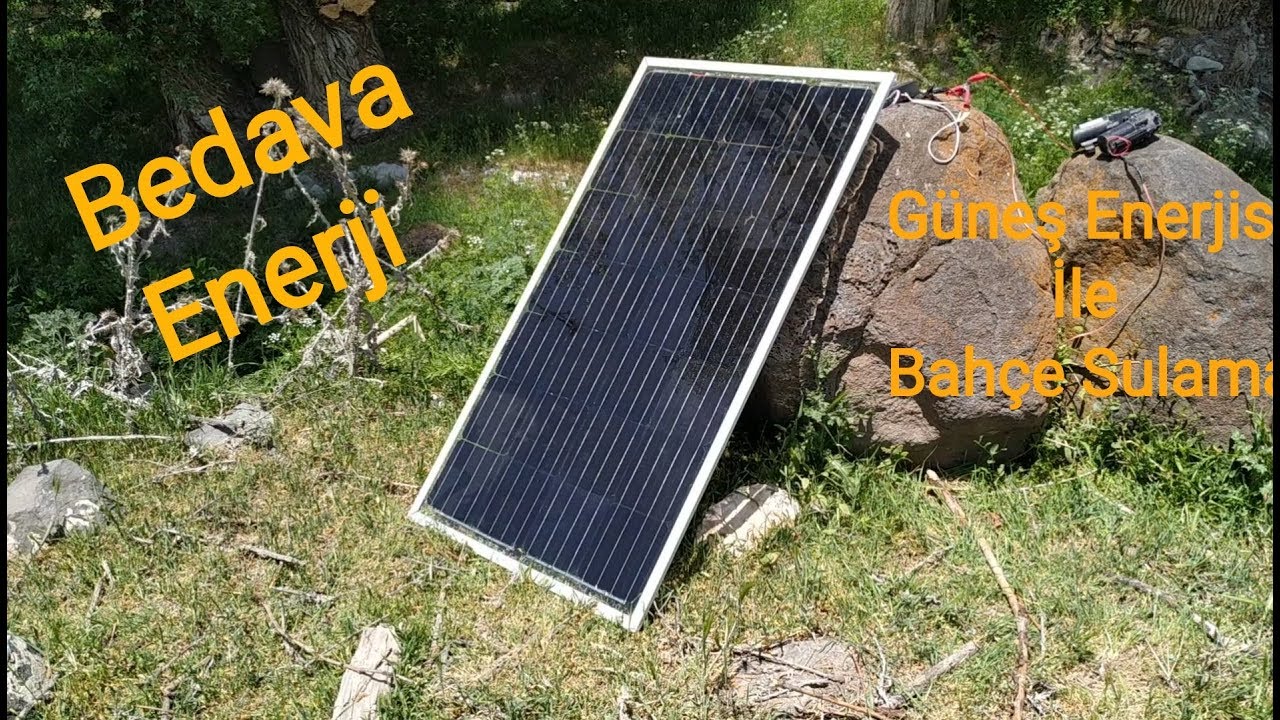 Güneş Enerjisi İle Bahçe Sulama (Bedava Enerji)