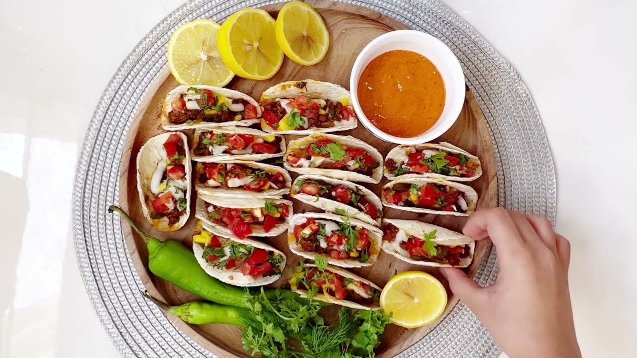 طرز تهيه تاكو مكزيكي🥰😍|فينگر فود|آشپزي ايراني جديد|Easy Taco Recipe|ashpazi|finger food