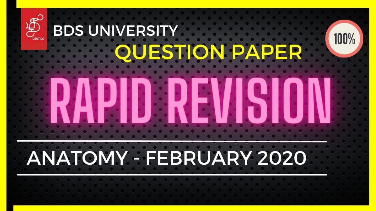 MGR UNIVERSITY QUESTION PAPER #ANATOMY |PREVIOUS ANATOMY QUESTION PAPER #Q&A #ANSWER #february2020