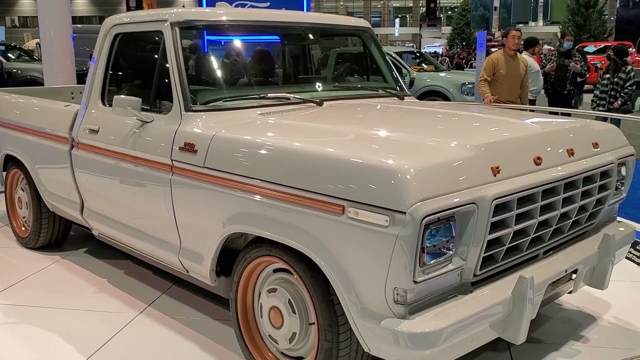 F-100 ELUMINATOR EV CONCEPT 1978 F100 ALL ELECTRIC TRUCK WALKAROUND OVERVIEW 2022 CHICAGO AUTO SHOW