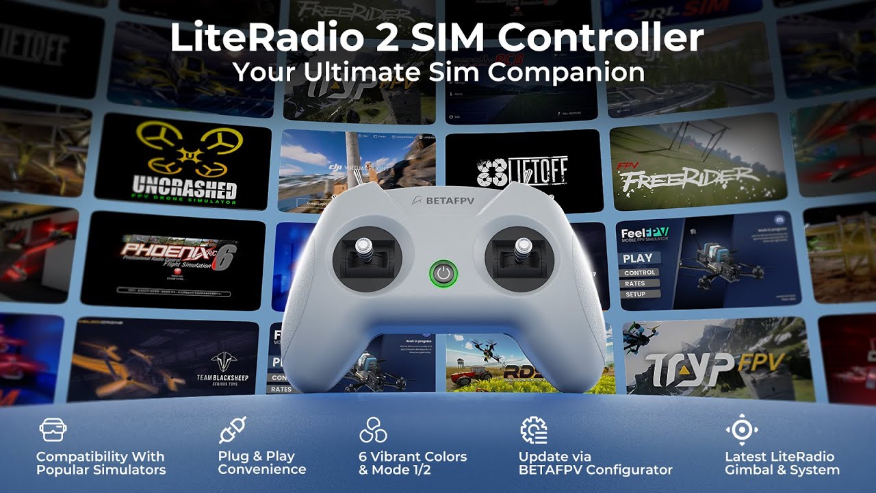 BETAFPV LiteRadio 2 SIM Controller | Connection Tutorial In 3 Modes