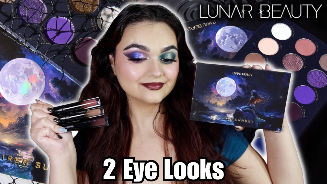 LUNAR BEAUTY SIREN SUNSET COLLECTION 2 LOOK REVIEW