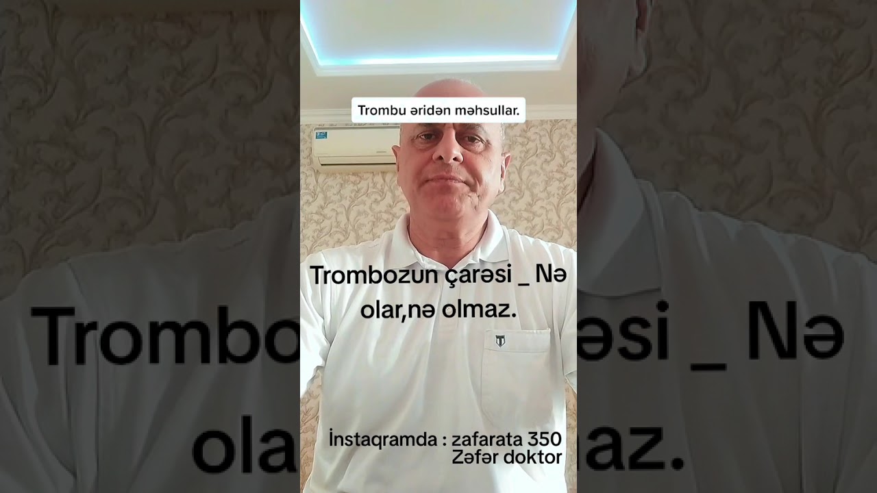 Trombu əridən məhsul.