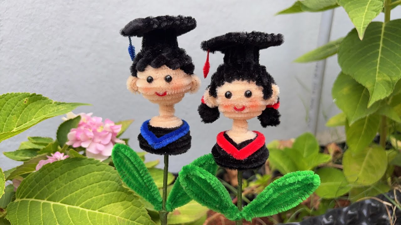 ABC TV | How To Make Graduation Doll With Pipe Cleaner - Craft Tutorial