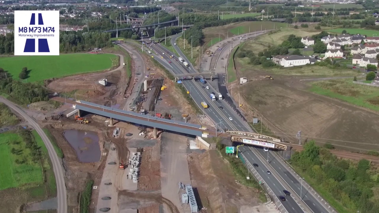M8 M73 M74 Motorway Improvements Project - flyover