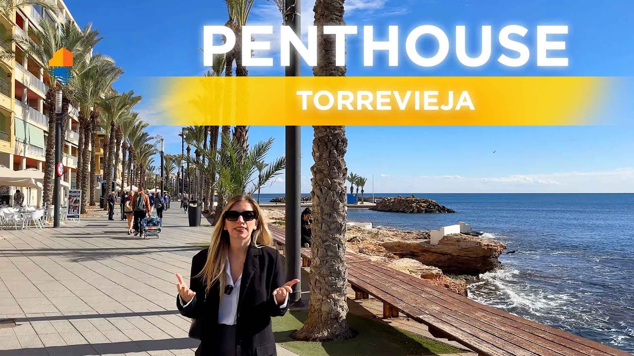 Apartament w Torrevieja🌴Penthouse bezpośrednio w pierwszej linii brzegowej