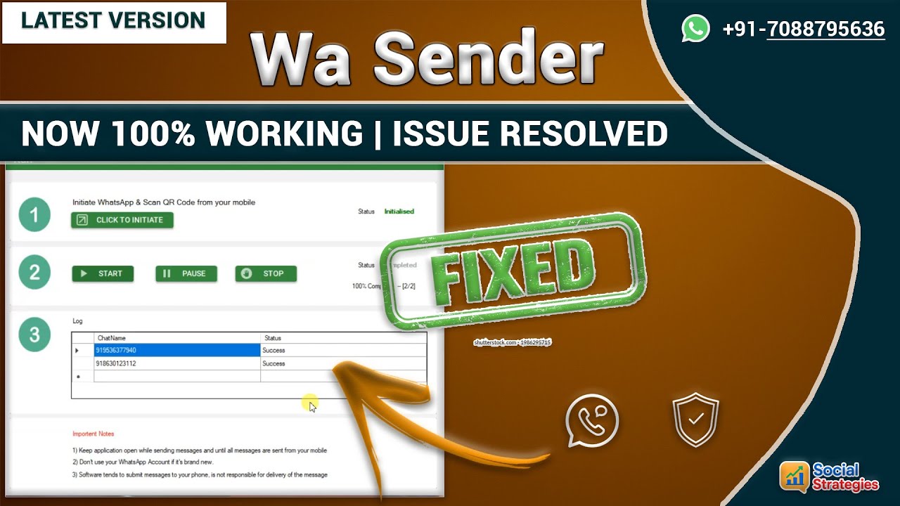 wa sender problem solved | wa sender tool update | wa sender fixed