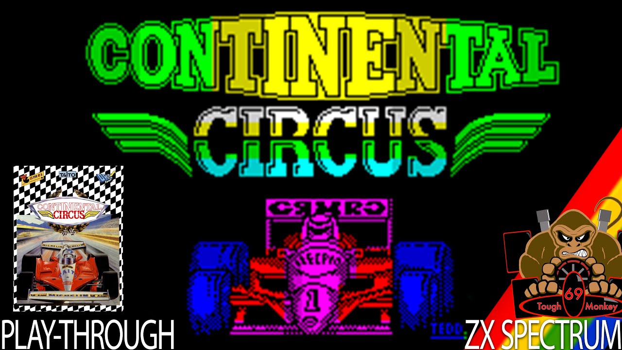 Continental Circus by Taito & Virgin - 1989 - Sinclair ZX Spectrum - Play Through - Retro Gaming