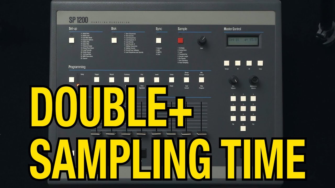 DOUBLE your Sampling time on the Emu or Rossum SP1200