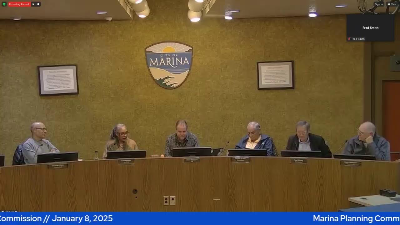 Marina Planning Commission // January 8, 2026