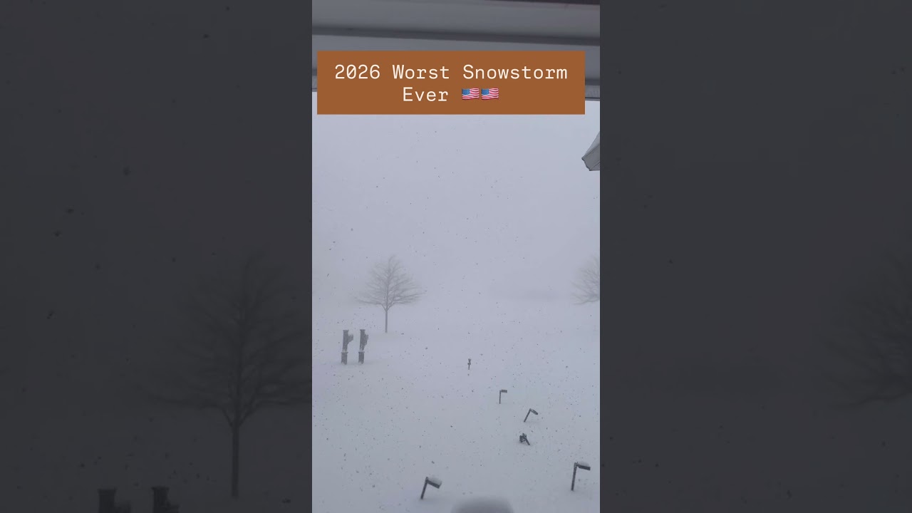 2026 Worst snowstorm ever in 🇺🇸🇺🇸. Would you go outside in this?   #🇺🇸 #Snowstorm #2026