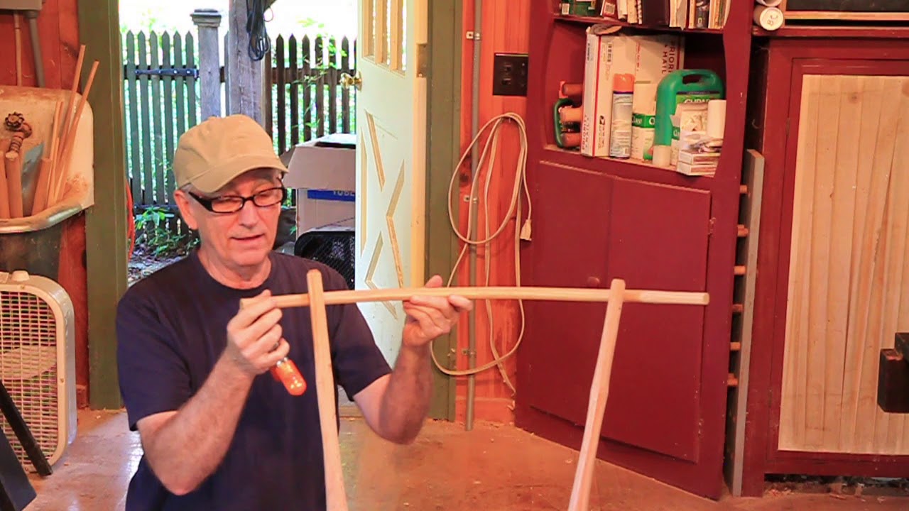 17.  Chamfering the Back Edge of the Seat and Boring Holes in Posts for Crest Rail
