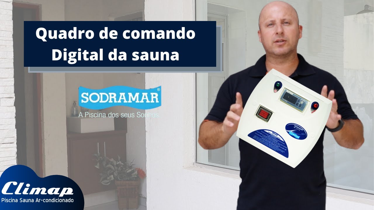 SAUNA À VAPOR - Quadro de comando digital - Sodramar