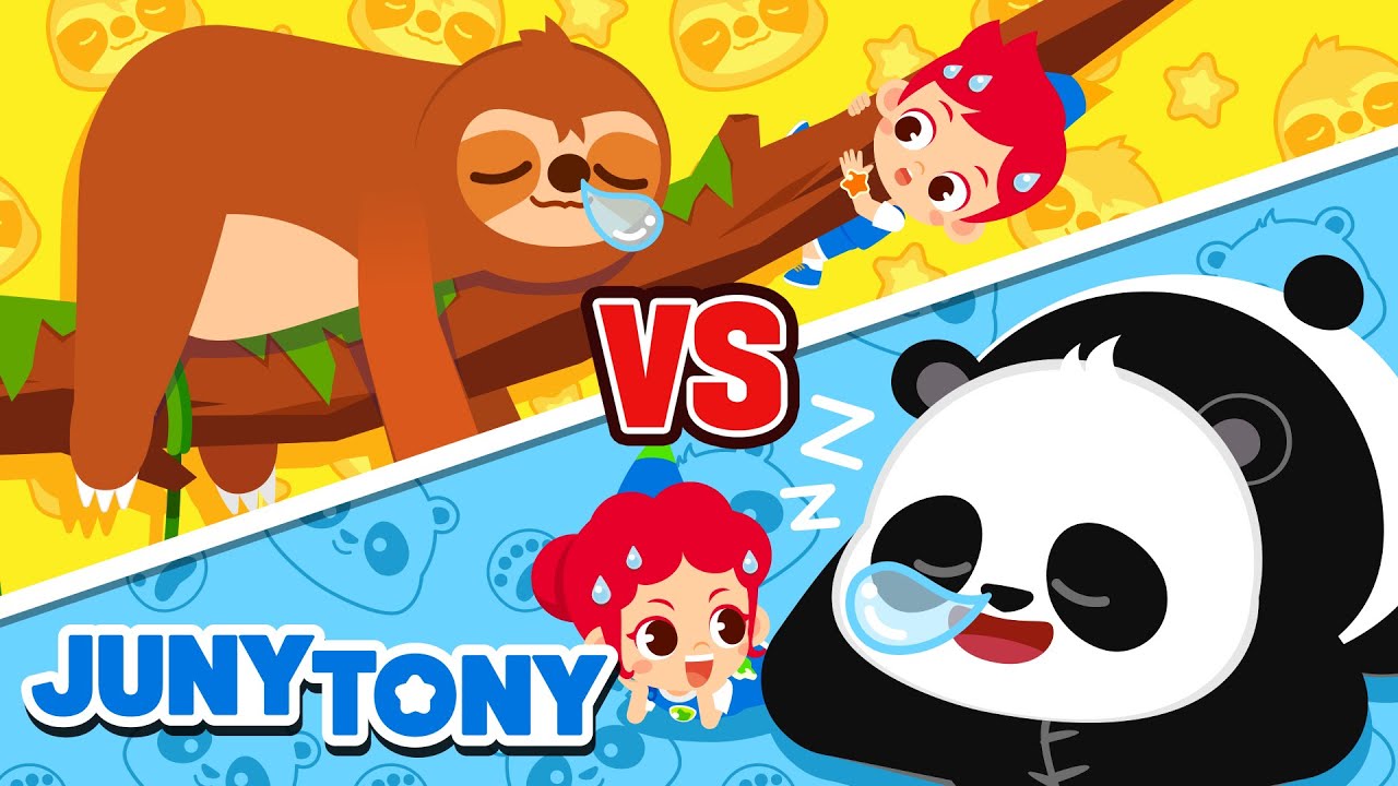 Panda vs. Perezoso | El Animal M&aacute;s Holgaz&aacute;n | Canciones Infantiles | JunyTony en espa&ntilde;ol