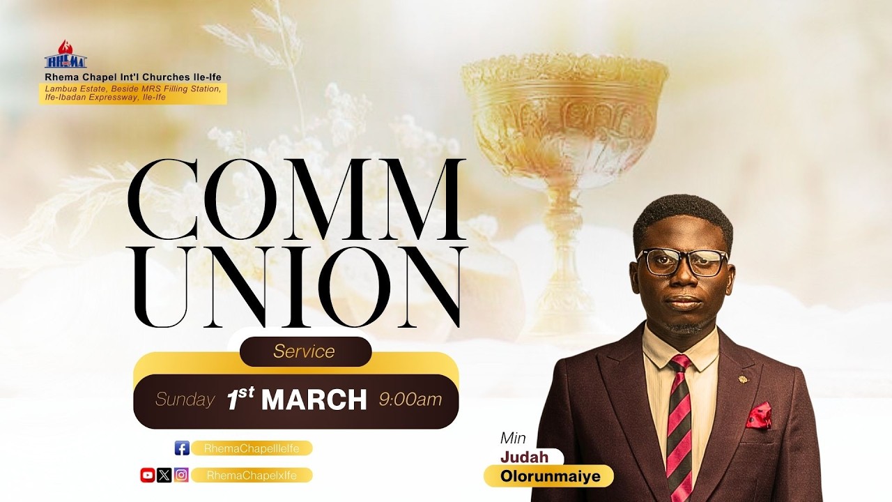 March ll Celebration Service || The Fullness Of Christ - Minister Judah Olorunmaiye