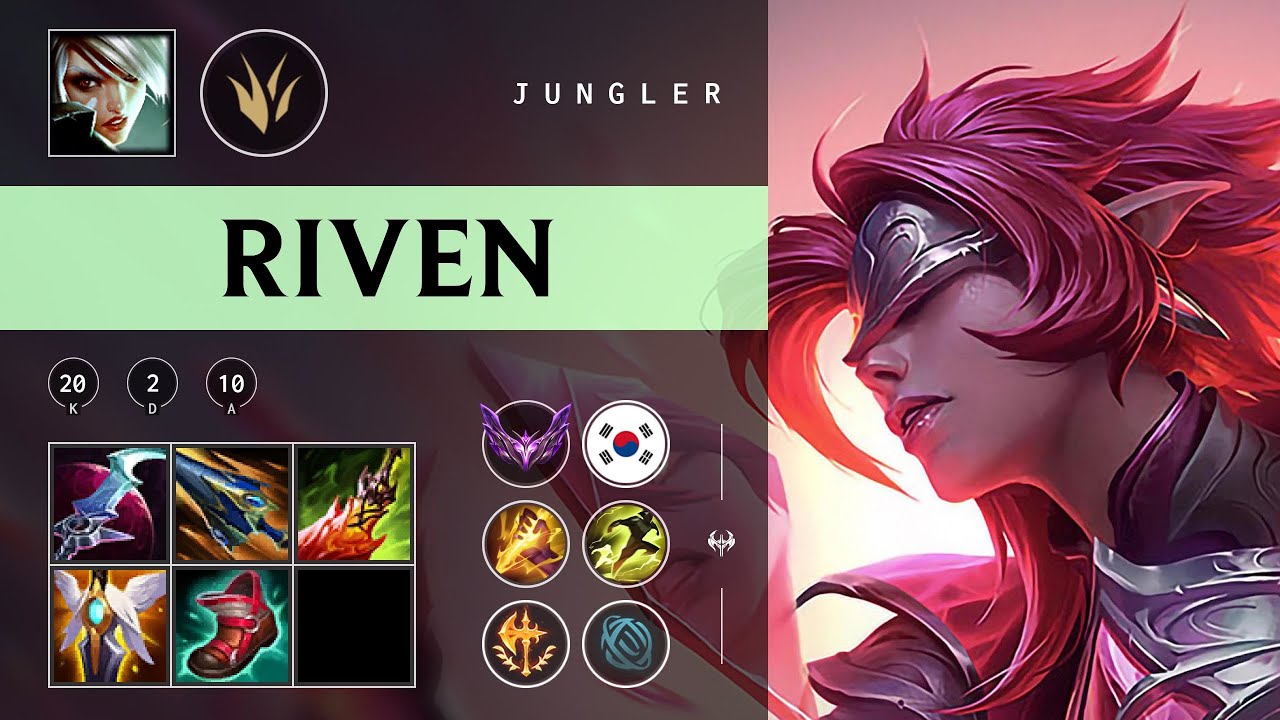 Riven Jungle vs Zac - KR Master Patch 25.22