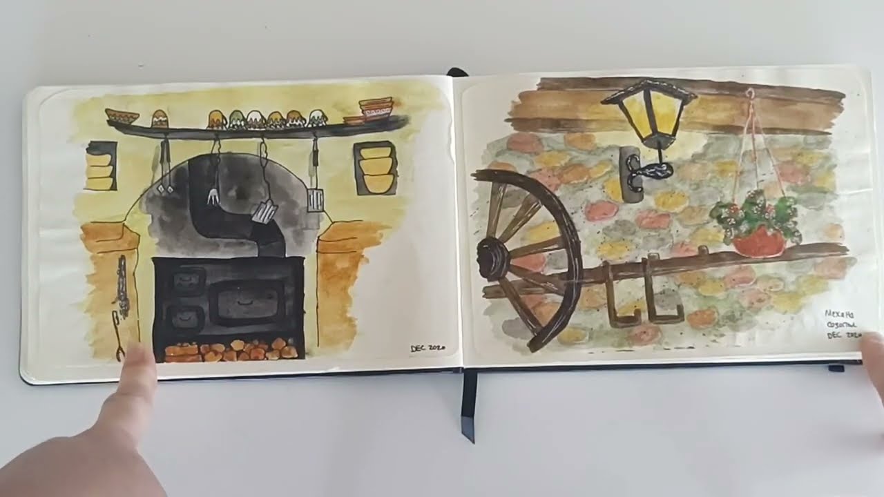 Realistic beginner sketchbook tour part 1