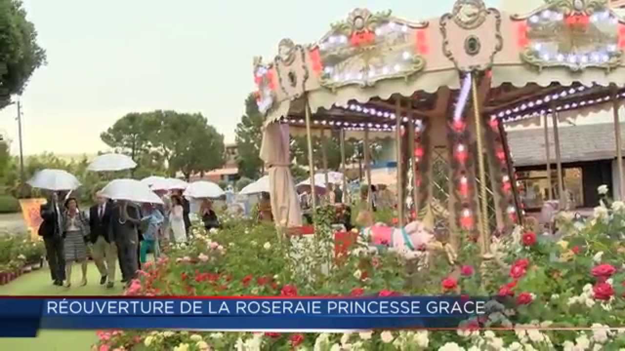 Réouverture de la Roseraie Princesse Grace de Monaco