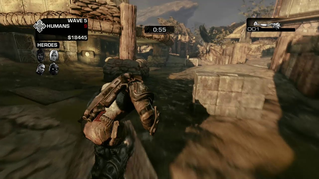 Gears of War 3 Beast Solo New World Record Trenches Under 9 Minutes
