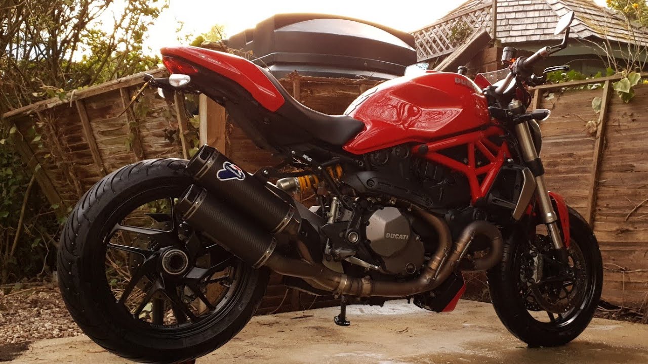 Ducati Monster 1200 Exhaust (Stock vs Termignoni)